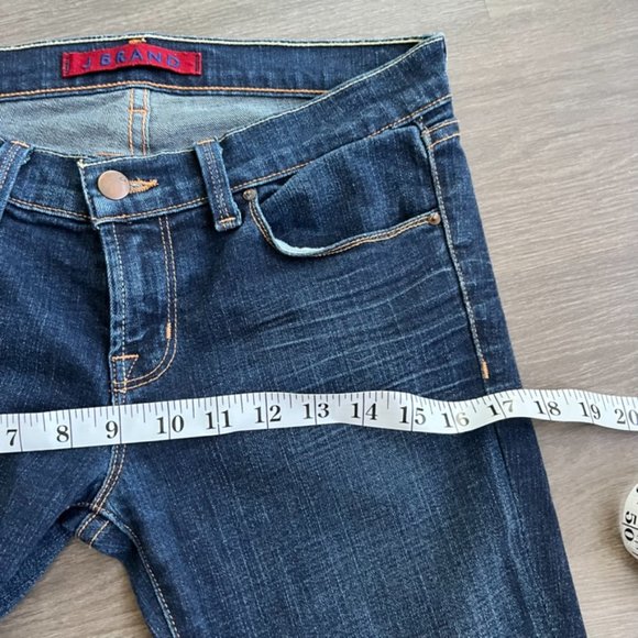 J Brand Dark Blue Low Rise Cigarette Jeans - Picture 7 of 11